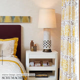 Schumacher Katsugi Indigo & Cinnabar Fabric