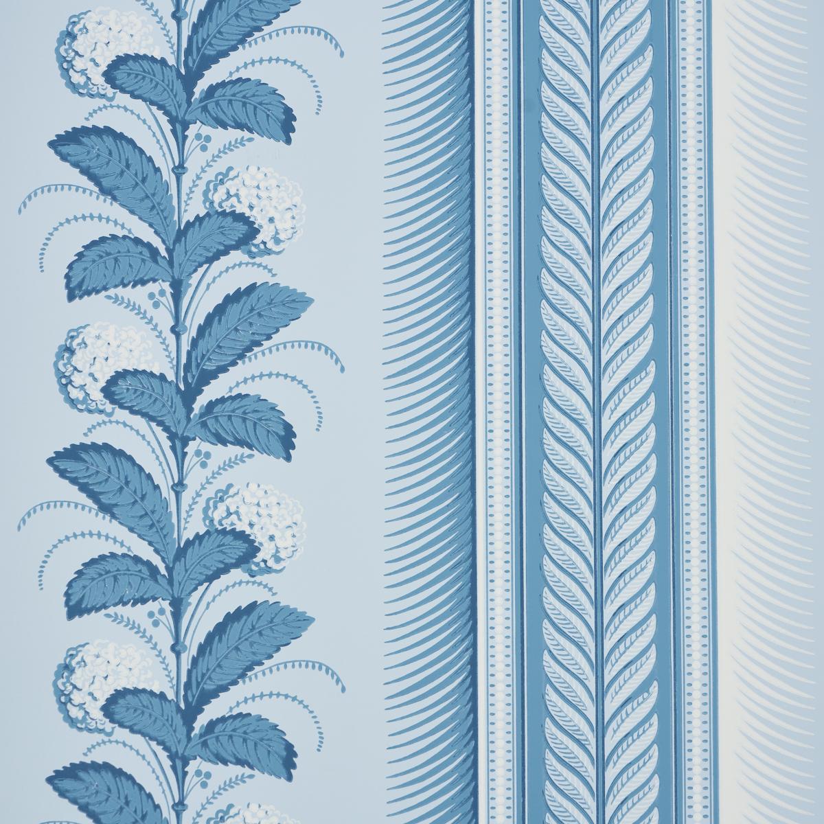 Schumacher Hydrangea Drape Delft Wallpaper