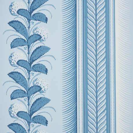Schumacher Hydrangea Drape Delft Wallpaper