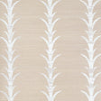 Schumacher Acanthus Stripe Sisal Fog & Chalk Wallpaper