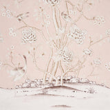 Schumacher Chinois Palais Panel Blush Conch Wallpaper