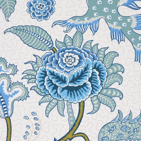 Schumacher Sinhala Sidewall Sky Wallpaper