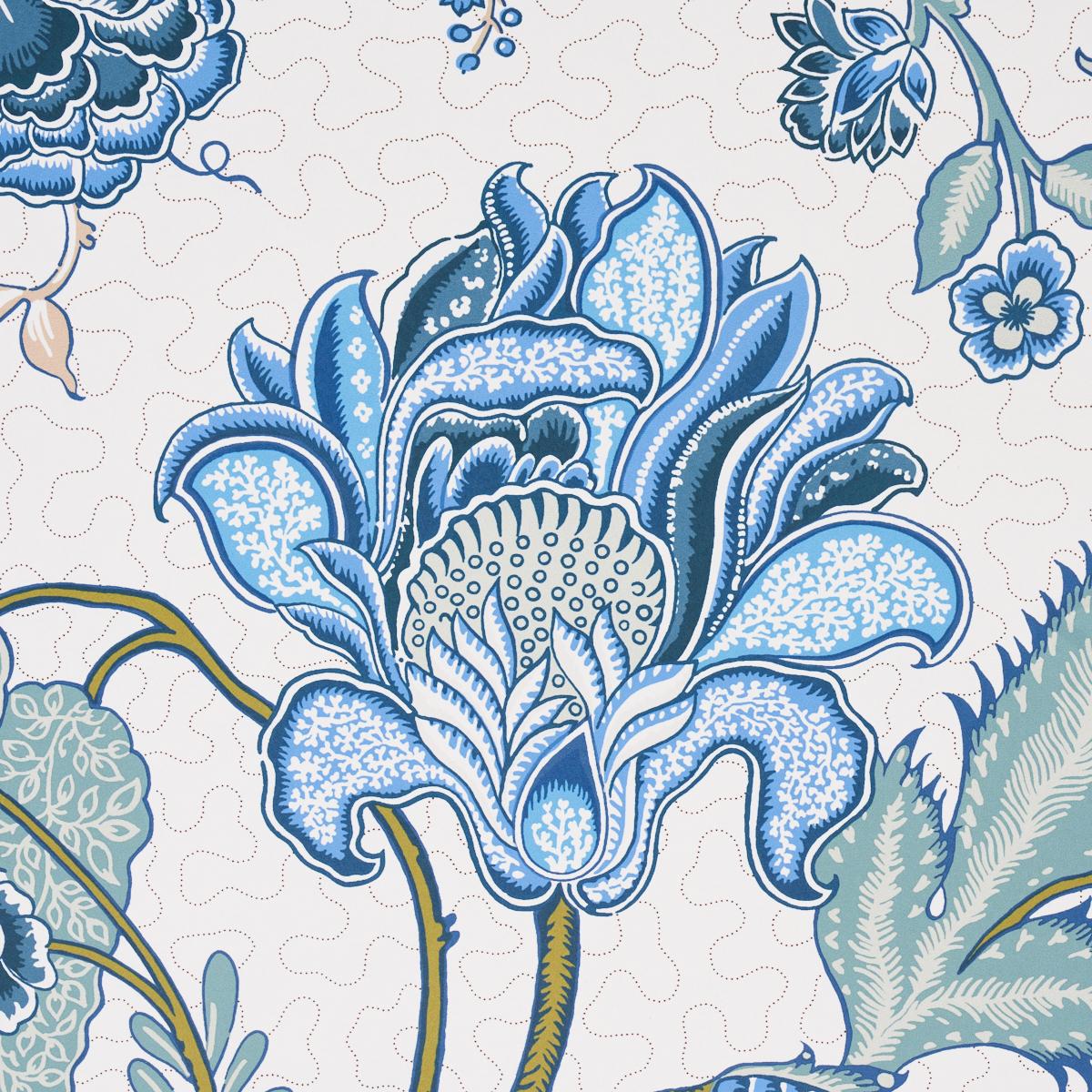 Schumacher Sinhala Sidewall Sky Wallpaper