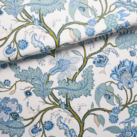 Schumacher Sinhala Sidewall Sky Wallpaper