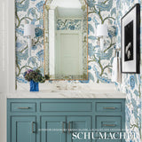 Schumacher Sinhala Sidewall Sky Wallpaper