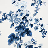 Schumacher Pyne Hollyhock Indigo Wallpaper