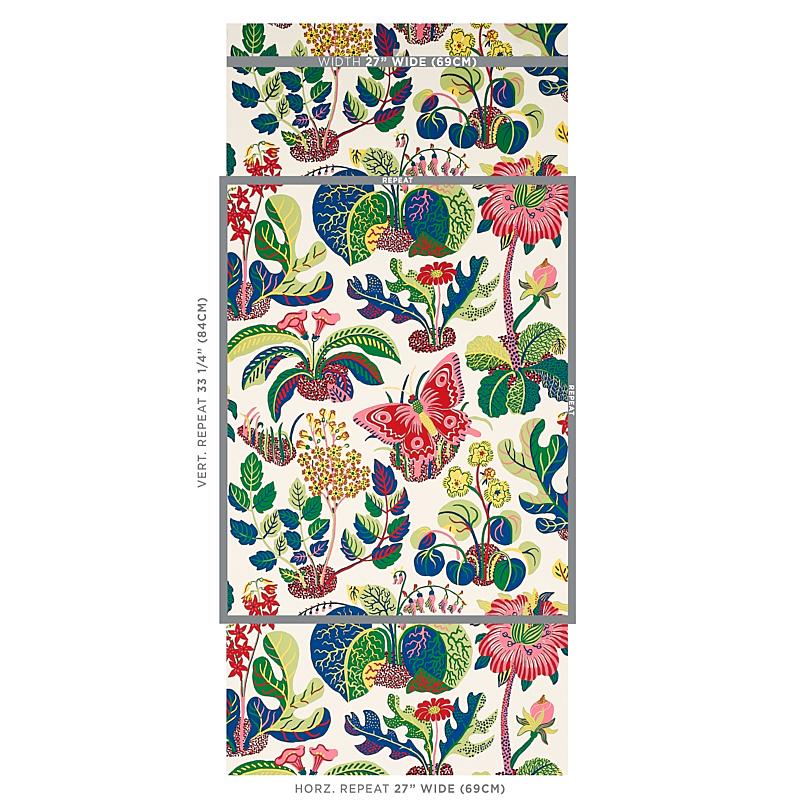 Schumacher Exotic Butterfly Spring Wallpaper