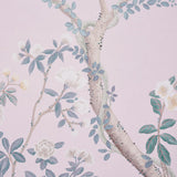 Schumacher Madame De Pompadour Panel Set Blush Wallpaper