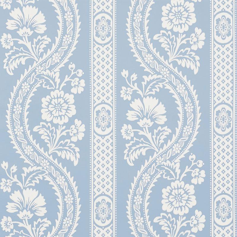 Schumacher Versailles Blue Wallpaper