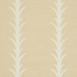Schumacher Acanthus Stripe Vinyl Natural Wallpaper