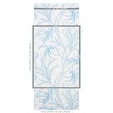 Schumacher Ocean Toile Delft Wallpaper