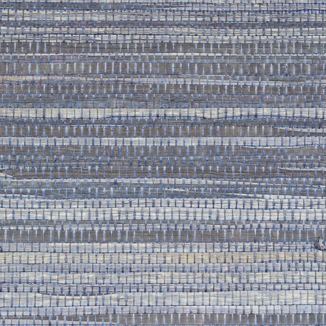 Schumacher Dyed Raffia Slate Wallpaper