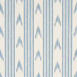 Schumacher Santa Barbara Ikat China Blue Wallpaper