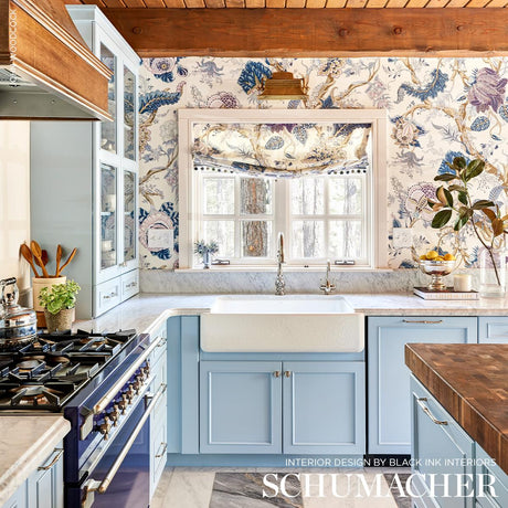 Schumacher Indian Arbre Hyacinth Wallpaper