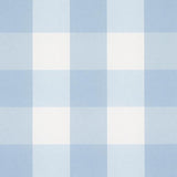 Schumacher Willa Check Small Chambray Wallpaper