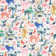 Schumacher Beasts Multi On Ivory Wallpaper