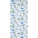Schumacher Beasts Blue And Green Wallpaper