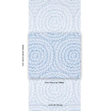 Schumacher Feather Bloom Blue Wallpaper