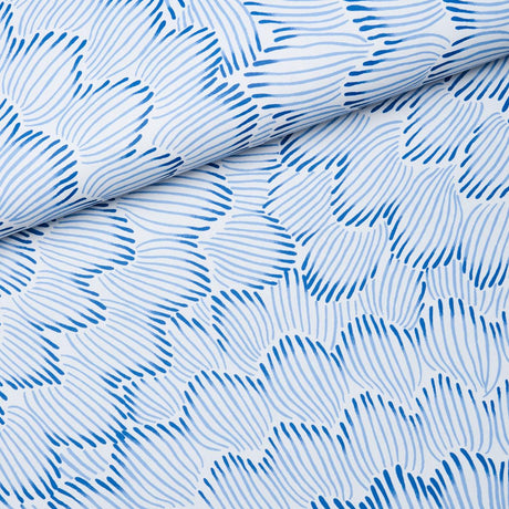 Schumacher Feather Bloom Blue Wallpaper