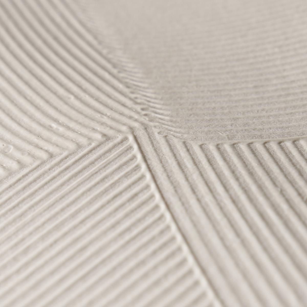 Schumacher Hand Combed Plaster Cement Wallpaper