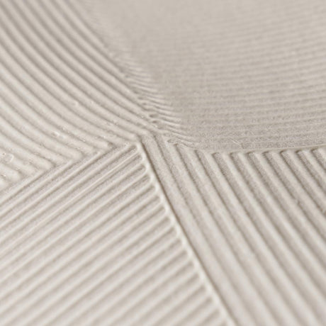 Schumacher Hand Combed Plaster Cement Wallpaper