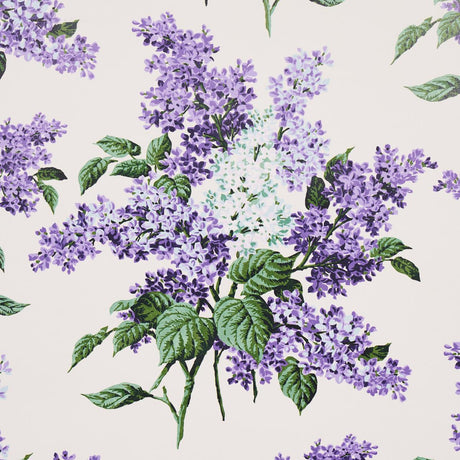 Schumacher Proust'S Lilacs Purple Wallpaper