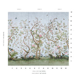 Schumacher Les Oiseaux Panel Set Sky Wallpaper