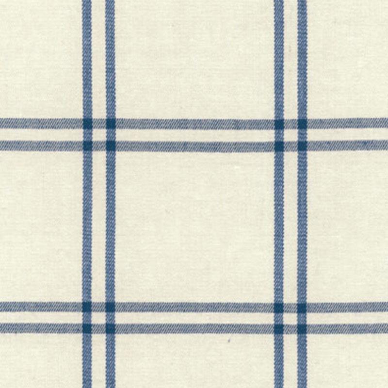 Schumacher Luberon Plaid Indigo Fabric