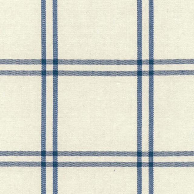 Schumacher Luberon Plaid Indigo Fabric