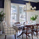 Schumacher Luberon Plaid Indigo Fabric