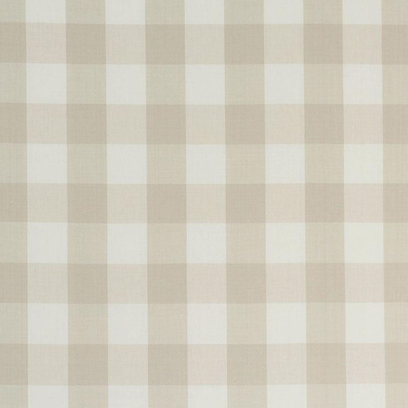Schumacher Camden Cotton Check Natural Fabric