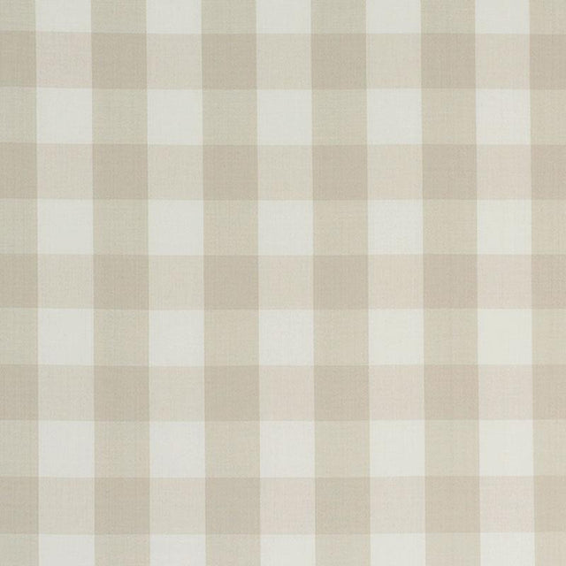 Schumacher Camden Cotton Check Natural Fabric