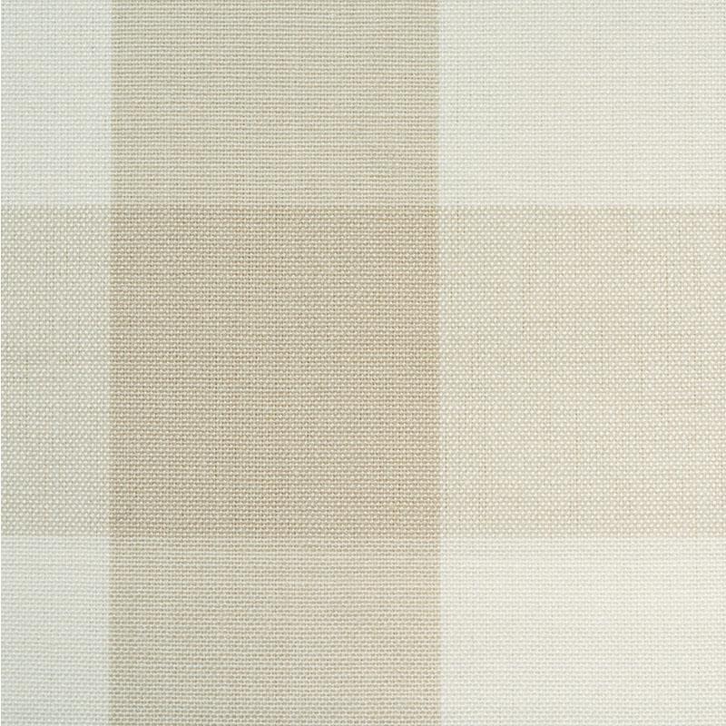 Schumacher Camden Cotton Check Natural Fabric