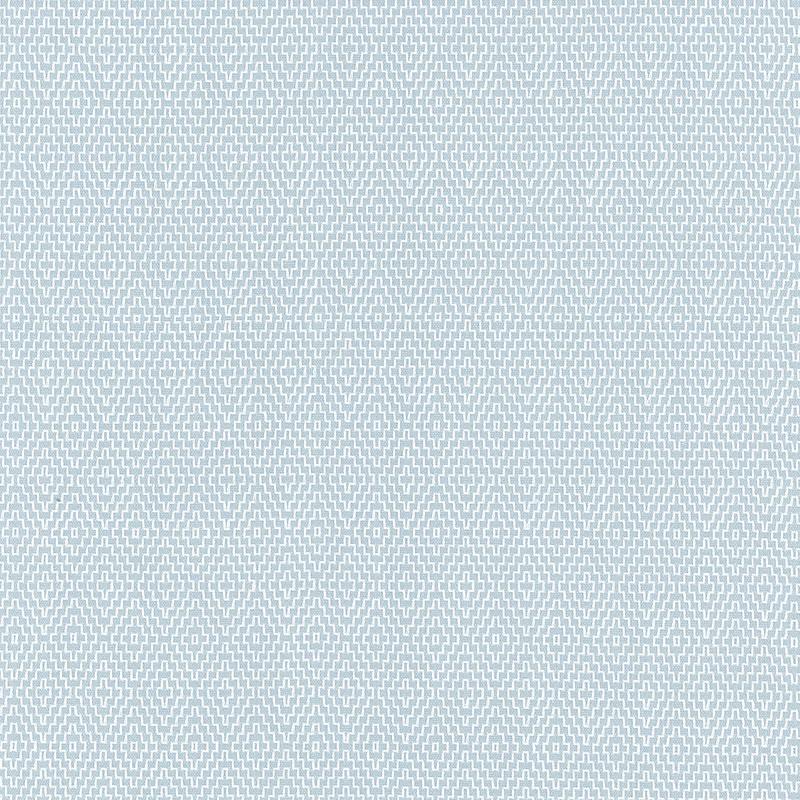 Schumacher Hampton Court Diamond Aqua Fabric