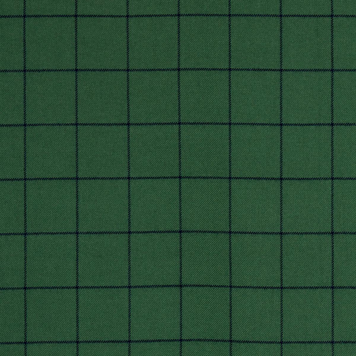Schumacher Bancroft Wool Plaid Green Fabric