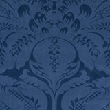 Schumacher Cordwain Velvet Sapphire Fabric