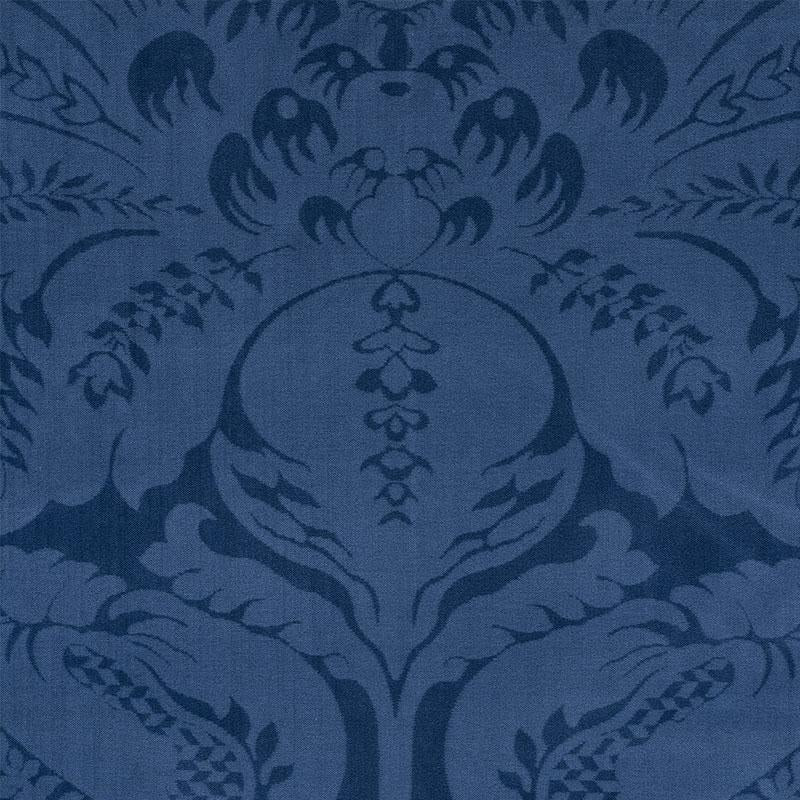 Schumacher Cordwain Velvet Sapphire Fabric