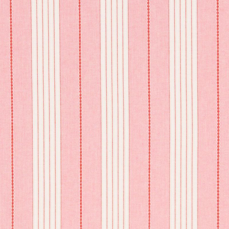 Schumacher Audrey Stripe Pink & Red Fabric