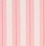 Schumacher Audrey Stripe Pink & Red Fabric