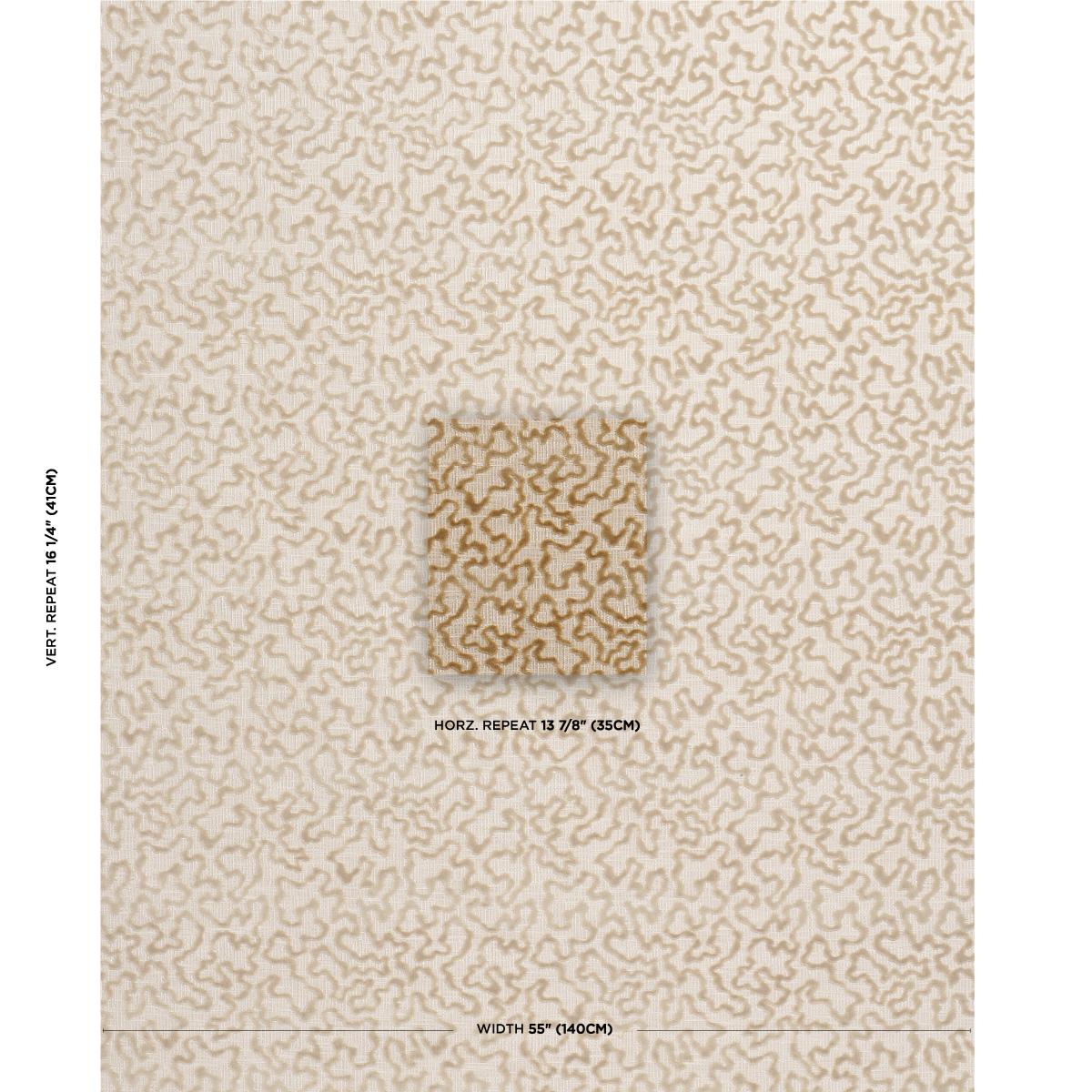 Schumacher Janis Velvet Champagne Fabric