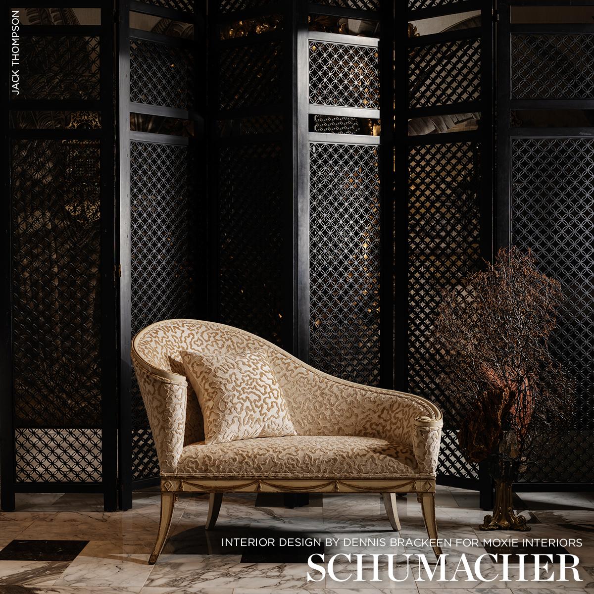 Schumacher Janis Velvet Champagne Fabric – DecoratorsBest