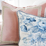 Schumacher Rocky Performance Velvet Blush Fabric