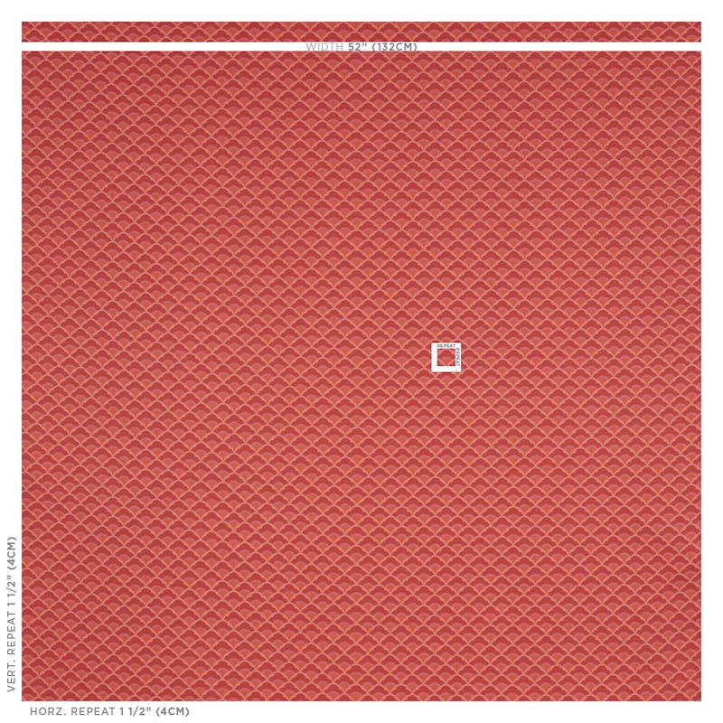 Schumacher Wilhelm Coral Fabric