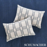 Schumacher Elko Plaid Indigo Fabric