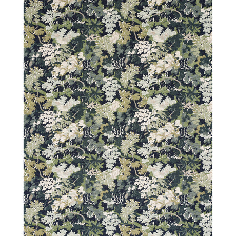 Schumacher Verdure Tapestry Peacock Fabric