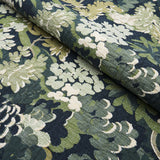 Schumacher Verdure Tapestry Peacock Fabric