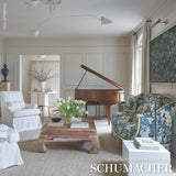 Schumacher Verdure Tapestry Peacock Fabric