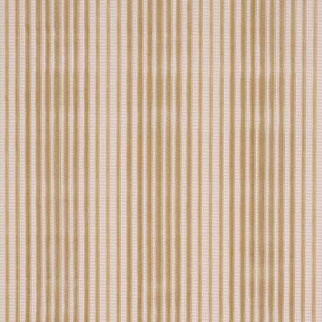 Schumacher Chimay Stripe Velvet Champagne Fabric
