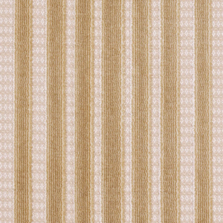 Schumacher Chimay Stripe Velvet Champagne Fabric