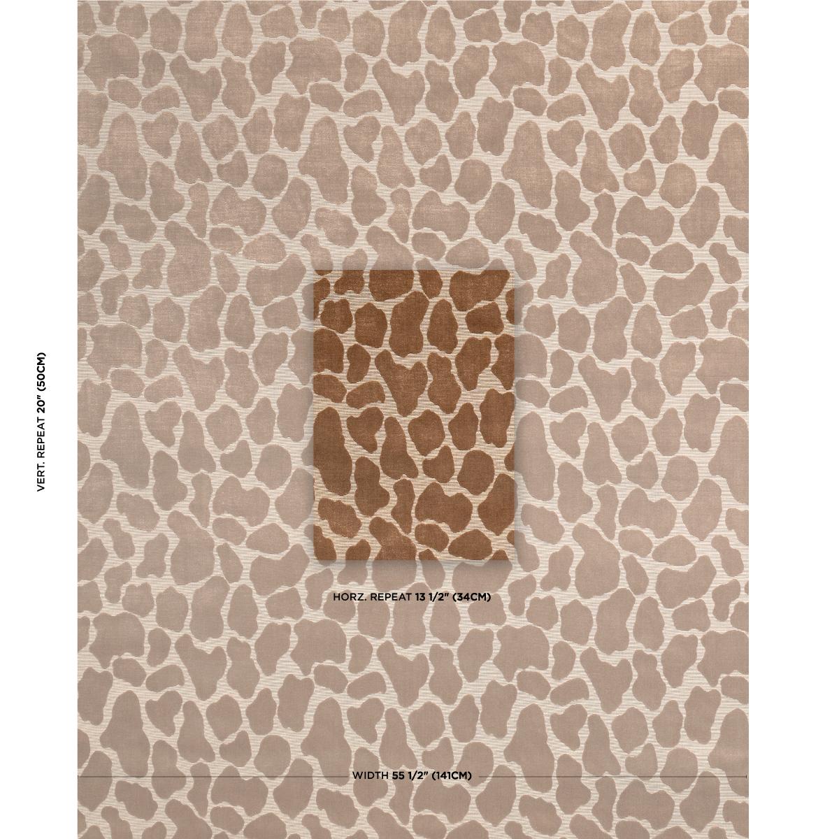 Schumacher Giraffe Velvet Safari Fabric